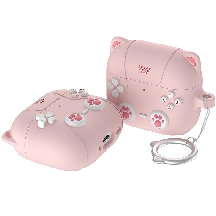 Gambar Silicone Case for AirPods Pro 3/2 AirPods 4 Getgard Playz Cute Casing Silikon Keychain - Pink Cat, AirPods Pro 3 dari GET-WID Kota Administrasi Jakarta Barat Tokopedia