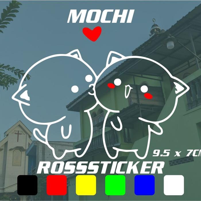 Gambar cutting sticker mochi kucing lucu - stiker helm - stiker aksesoris perekat - hologram, E dari RossStickerS undefined Tokopedia
