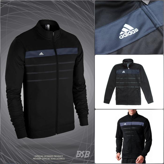 Gambar TRAINING JACKET ADIDAS AB-16 BLACK | tracksuit ads grade original jaket olahraga pria wanita running hitam - JAKET AB16HITAM, M dari DECLINE undefined Tokopedia