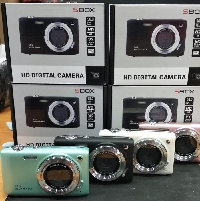 Gambar Sbox D11 Digital Camera, 58MP 4K Compact Point and Shoot Camera with 16X Zoom - Standart Box, Black dari Desacamera undefined Tokopedia