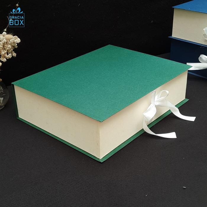 Gambar Kotak Kado Besar / Box Hampers / Gift Box Besar - Ukuran 45 cm x 35 cm x 12 cm - Verde Cream dari Gracia Box undefined Tokopedia