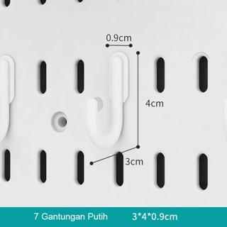 Gambar Peg Hole Board Premium Dinding / Papan Rak Dekorasi Rumah Dinding / Papan Rak Dekorasi Gantungan Peralatan Dapur/Rumah/Kantor Tanpa Paku DIY Organizer & Akses - 7 Gantungan dari WoJia undefined Tokopedia