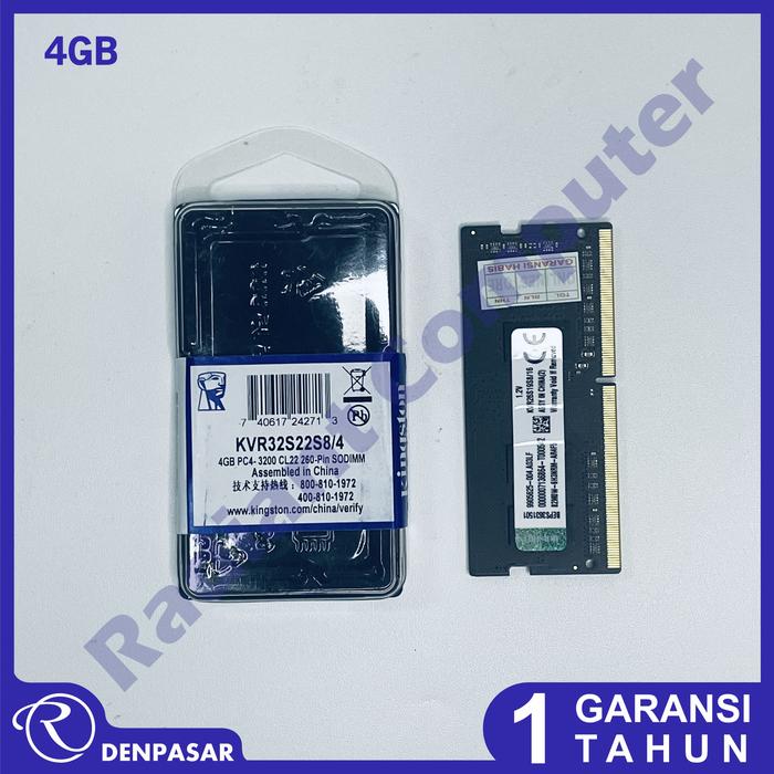 Jual Memory RAM laptop SODIMM DDR4 PC4-25600 4GB DDR4-3200 Kota