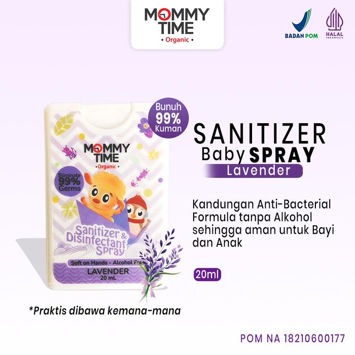 Gambar Handsanitizer Spray MOMMYTIME Baby Sanitizer Spray, Pembersih tangan Semprot bayi Varian - Lavender dari Mommy Time undefined Tokopedia