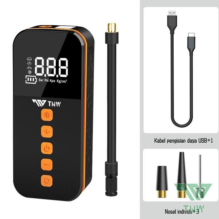 Gambar Diskon Tnw Air Pump Tire Inflator Elektrik Pompa Ban Mobil Poble Pompa Angin Ban Motor 6Mah - Hitam dari Mutiarae Seller undefined Tokopedia