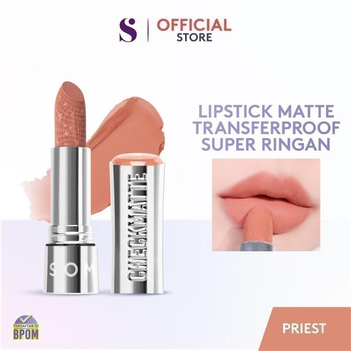 Gambar SOMETHINC Checkmatte Transferproof Lipstick - 08 Priest dari Mega Beauty Fashindo undefined Tokopedia