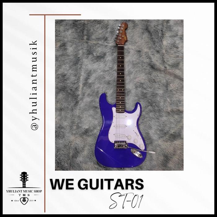 Gambar Ready We Guitars St1 Strat Model With Roasted Flame Maple Neck Original Made In Indonesia Terlaris|Best Seller - Purple dari Mangkudimejo undefined Tokopedia