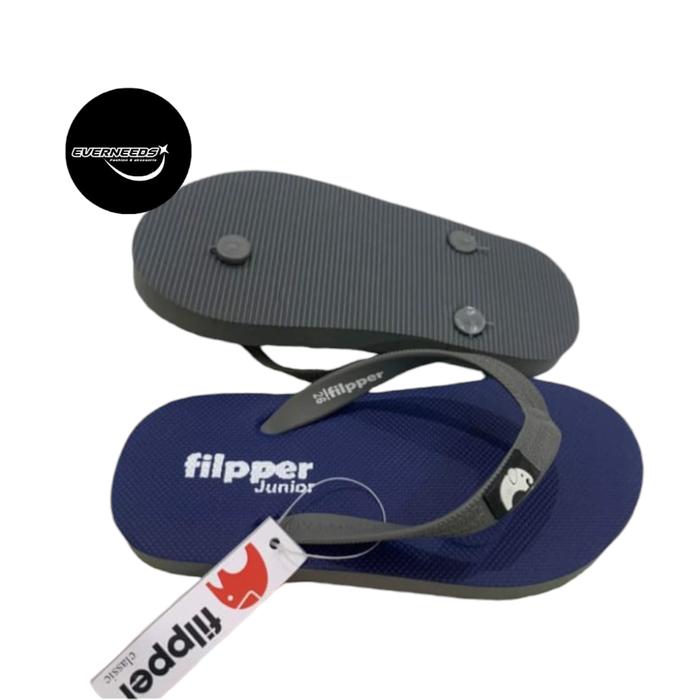 Gambar sandal jepit flipper anak / fipper sendal jepit anak unisex karet - Abu-abu, 35 dari EVERNEEDS. undefined Tokopedia