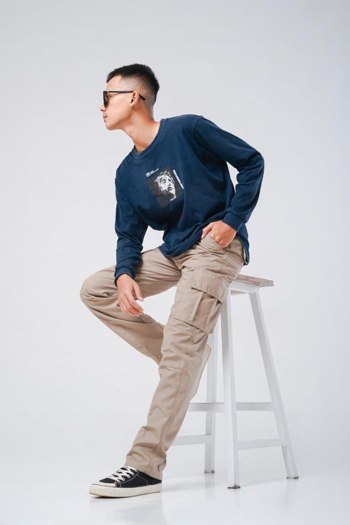 Gambar Celana Cargo Panjang Pria Cargo Pants Bahan Premium Tebal Terbaru - krem, 34=L dari HPR OFFICIAL undefined Tokopedia