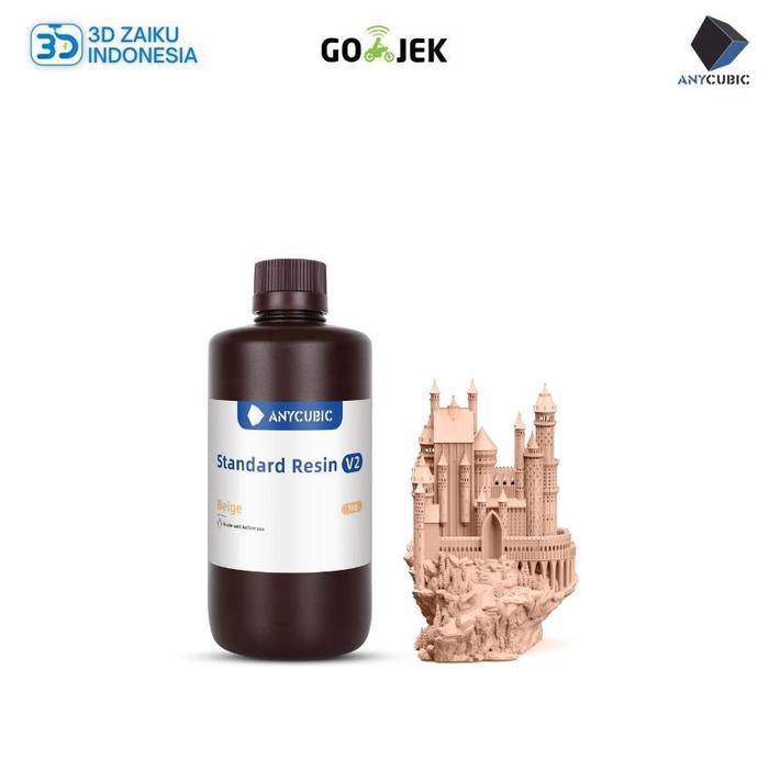 Gambar Anycubic Standard V2 Resin 3D Printer High Toughness Precision Detail MSLA LCD Resin - V2 Beige dari 3D Zaiku Sby undefined Tokopedia