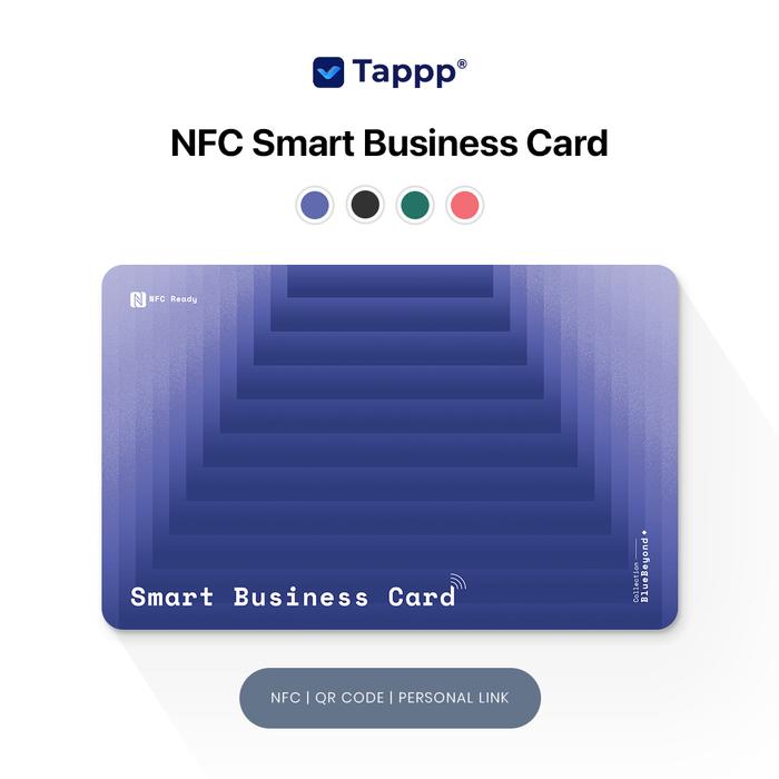Gambar Kartu Nama RFID/Tappp/Kartu Nama Pintar - Blue Beyond V3 dari Tappp Official undefined Tokopedia