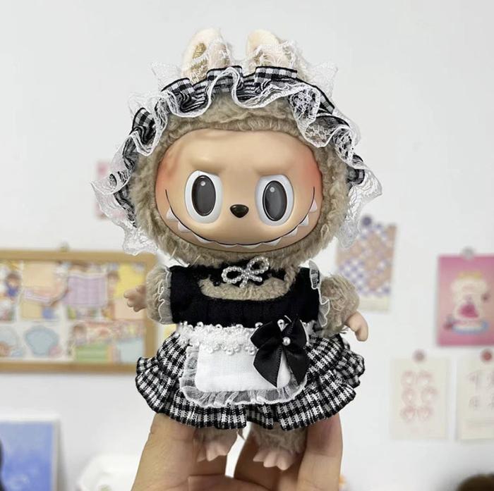 Gambar READY STOCK Baju Labubu / Labubu Outfit / Dress Labubu Pop Mart - Maid Dress dari Budak Jalan Jastip undefined Tokopedia