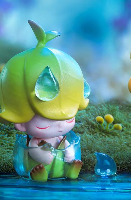 Gambar POP MART ORIGINAL DIMOO Forest Night Series Figure - BLIND BOX - Dewdrop dari Mozo Official undefined Tokopedia