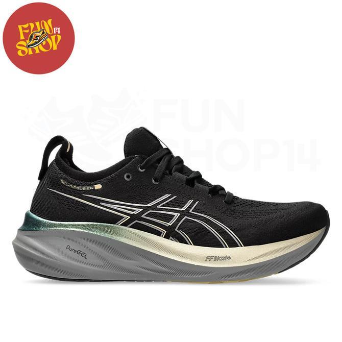 Gambar Asics Gel Nimbus 26 Platinum Road Running Shoes Black/Champagne Terlaris - 41.5 dari iyusss677 undefined Tokopedia