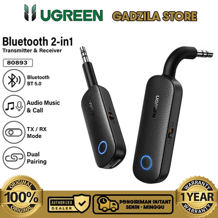 Gambar UGREEN Car Wireless Audio Bluetooth 5.0 Receiver Aux Mobil 3.5mm - 80893 2-in1 dari GADZILA STORE undefined Tokopedia