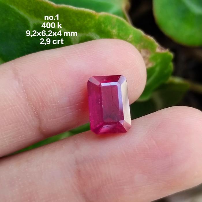 Gambar Natural Permata Red Ruby ( Pigeon Blood )(A) High Quality - Batu Merah Rubi Asli mozambik - No.1 dari Zu Jewellery undefined 2 Tokopedia