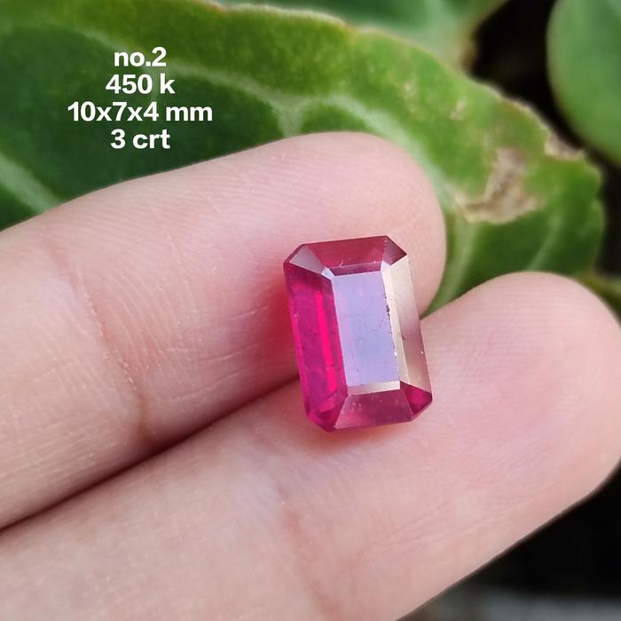 Gambar Natural Permata Red Ruby ( Pigeon Blood )(A) High Quality - Batu Merah Rubi Asli mozambik - No.1 dari Zu Jewellery undefined 3 Tokopedia