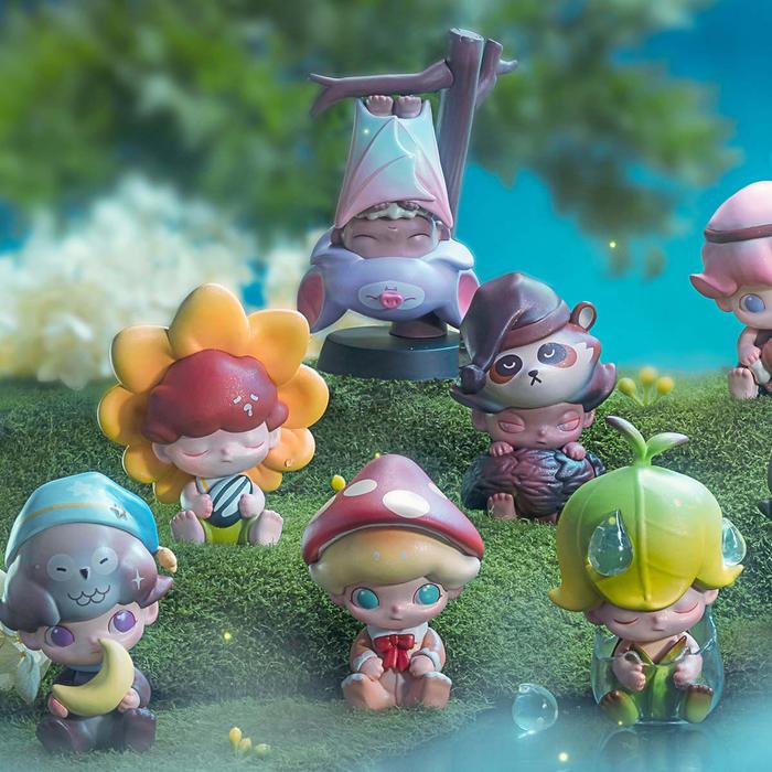 Gambar POP MART ORIGINAL DIMOO Forest Night Series Figure - BLIND BOX - [Open Set 12pc] dari Mozo Official undefined Tokopedia