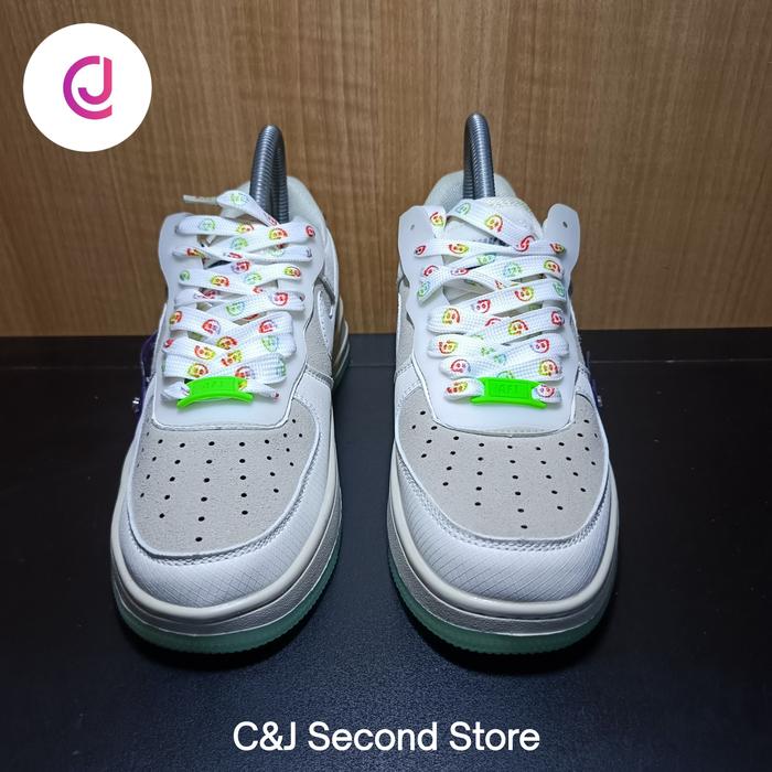 Sepatu Nike Af Glow In The Dark Preloved Size 38 Insole 24 Cm