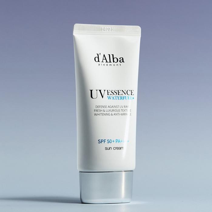 Gambar [READY] D'Alba Waterfull Essence Sun Cream 50mL / Sunscreen / Tone Up Sun Cream / Dalba toneup - ESSENCE SUN dari Asap Beauty undefined Tokopedia