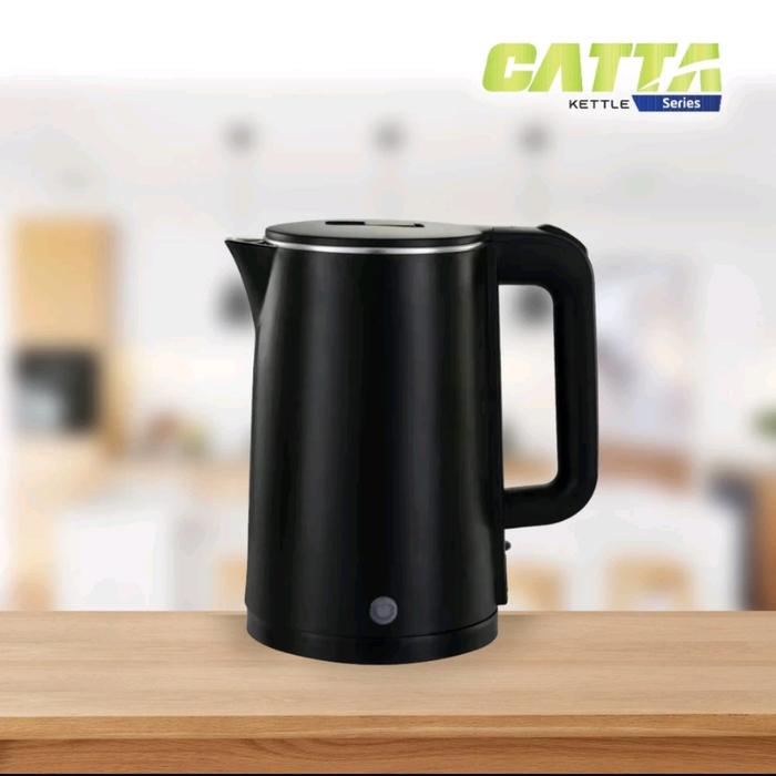 Gambar INFICO Elektric Kettle Pemanas Air Listrik Stainless Double Wall 1,8 L - Hitam dari Jene-shop undefined Tokopedia