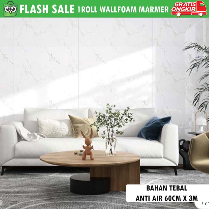 Gambar Wallpaper Foam Pvc Marmer 1 Roll 60cm x 3 Meter Marble Foam Sticker - Motif Elegan untuk Interior Rumah Anda - Marble, Kamar - 1 ROLL C6006 dari mangan.ID undefined Tokopedia