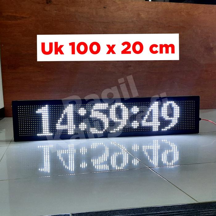 Gambar Led display timer stopwatch - display countdown hitung mundur - jam digital ukuran 100 x 20 cm - putih Indoor, kardus + bubble dari Ragil kaligrafi undefined Tokopedia