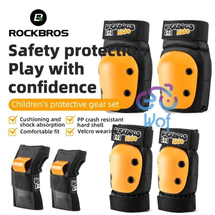 Gambar ROCKBROS Kids 0543 Pelindung Lutut Lengan Siku Anak 3in1 6pcs Olahraga Sepeda Outdoor Sports Bicycle Knee Pads Elbow Protector 3 in 1 6 pack For Kids Children Enhanced Cycling PP Protection Set Knee Pads MTB Child Sports - S dari Wof Wheel of Fortune Official undefined Tokopedia