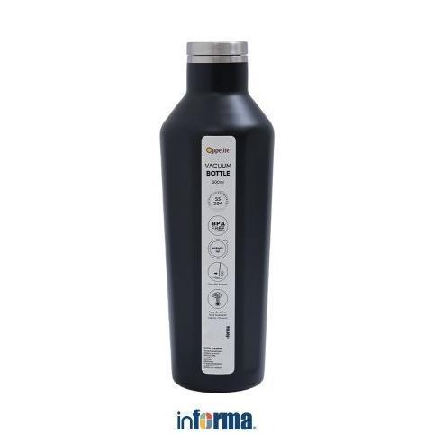 Gambar TT - Informa Appetite 500 ml Darya Botol Vacuum Flask - Hitam Tumbler Termos Minuman Tempat Air Minum Panas Dingin Water Bottle Food Grade Perlengkapan Minum dari Terra Tact undefined Tokopedia