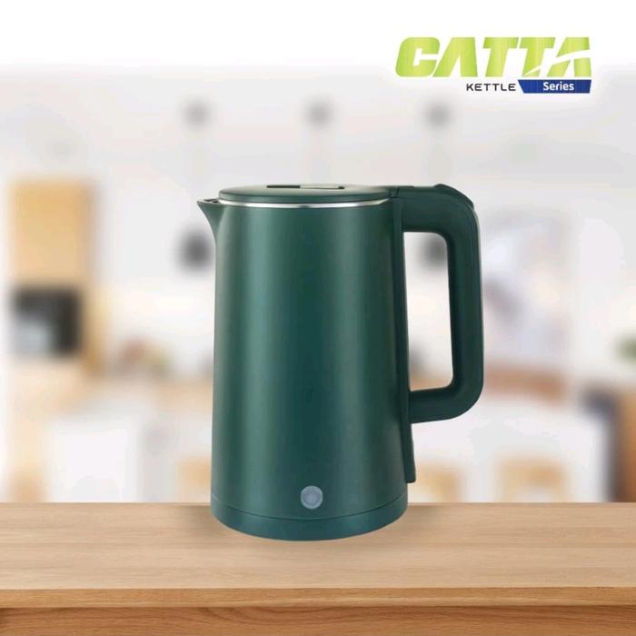 Gambar INFICO Elektric Kettle Pemanas Air Listrik Stainless Double Wall 1,8 L - Hijau dari Jene-shop undefined Tokopedia