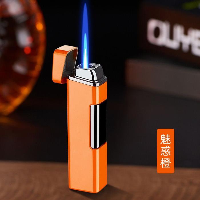 Gambar Korek Api Metal Bara 185 Las Biru Jet Torch Windproof Gas Lighter Elegant Unik - Orange dari IGNTION LIGHTER undefined Tokopedia
