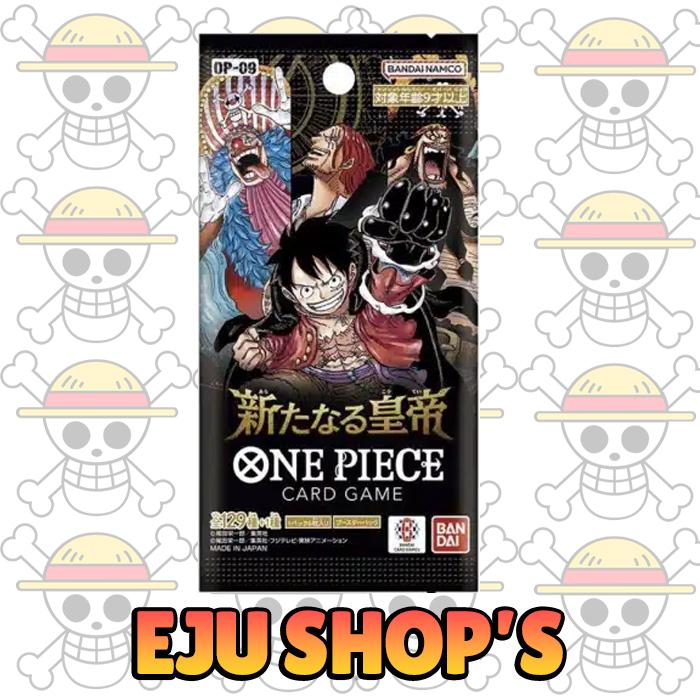 Gambar One Piece TCG OP09 / OP-09 The Four Emperors OP 09 Card Game Booster Box Japan - Booster Pack dari Eju Shops undefined Tokopedia