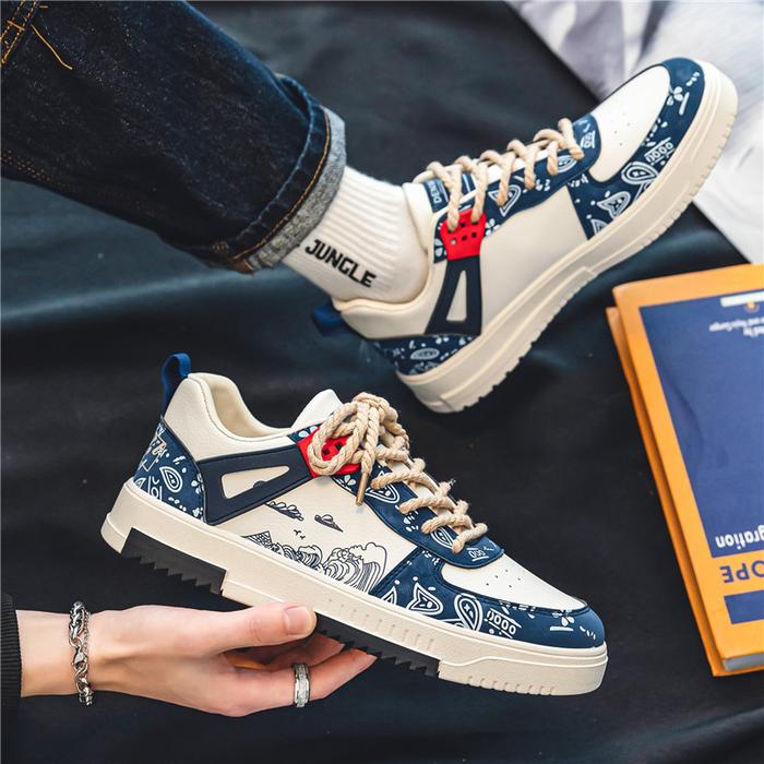 Gambar Sepatu Sneakers Pria Wanita Casual Import Premium Kets Original Keren - Biru, 39 dari SEPATUY_NEW undefined Tokopedia