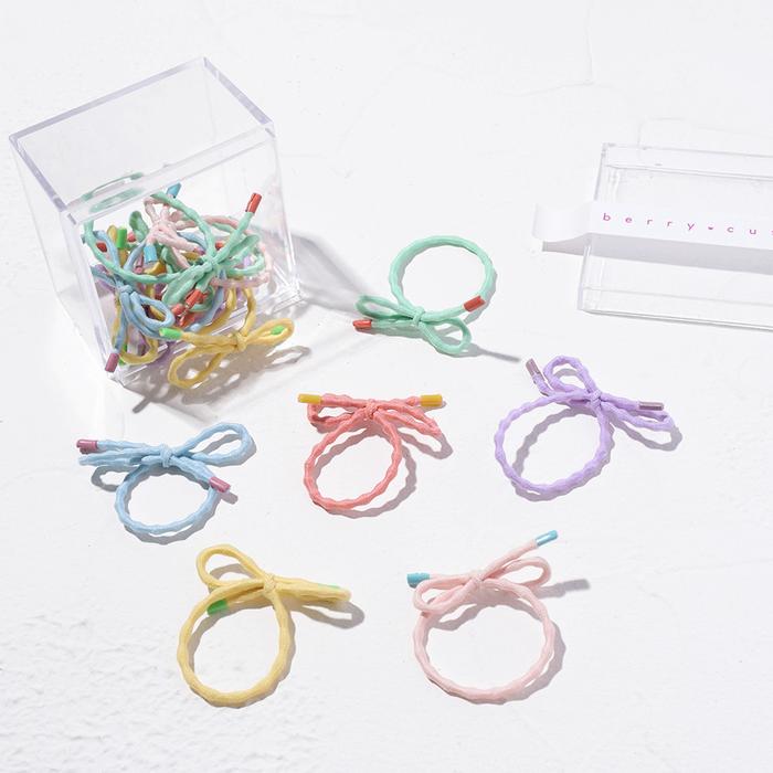 Gambar Stroberi Mini Colorful Box Hair Tie - Wave dari Stroberi Accessories undefined Tokopedia