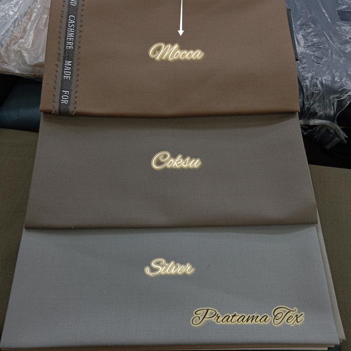 Gambar Kain Stelan Jas Celana / Kain Wool Premium Super 350's By Pal Zileri - Mocca dari pratamatex undefined Tokopedia