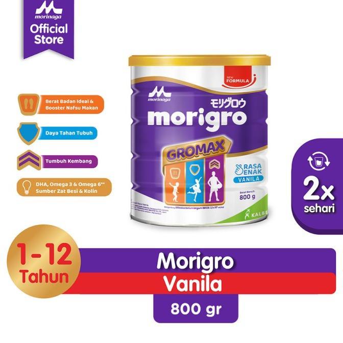 Gambar MORIGRO GROMAX VANILLA / MADU 800GR - SUSU PENAMBAH BERAT BADAN ANAK |TERBARU|BARU|TERMURAH|PREMIUM|TERBAIK|BERKUALITAS|HARGA MURAH - VANILLA dari Greed Free undefined Tokopedia