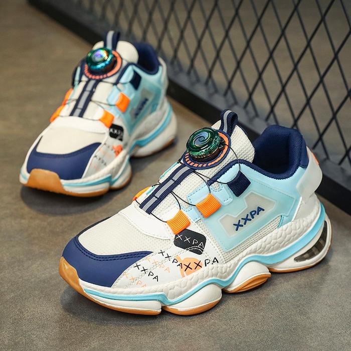 Jual sepatu anak lakilaki sneakers cowok running shoes 55 BEIGE