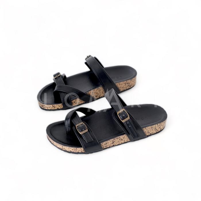 Gambar GEONI SERIES LOMARI - Sandal Casual Pria dan Wanita - Black, 35 dari Lomari Indonesia Official Store undefined Tokopedia