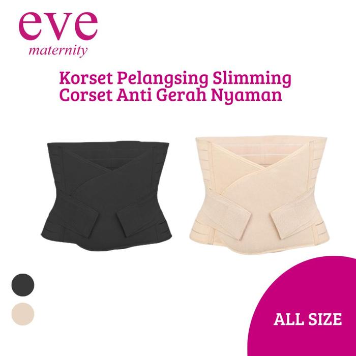 Gambar Korset Melahirkan Postpartum Adjustable Corset Korset Ibu Melahirkan/Gurita Setelah Cesar Se039 - Hitam, XL dari TOKO BERKAHMANAH undefined Tokopedia