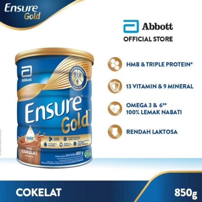 Gambar ENSURE GOLD HMB VANILA 850 GRAM/850GR/VANILLA/GANDUM |TERBARU|BARU|TERMURAH|PREMIUM|TERBAIK|BERKUALITAS|HARGA MURAH - COKLAT dari Greed Free undefined Tokopedia