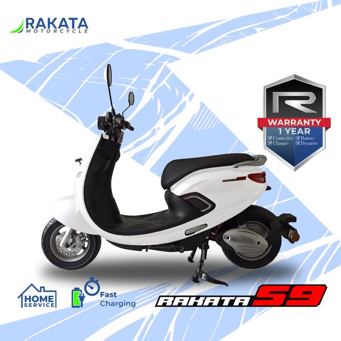 Gambar FREE ONGKIR!!! ON The Road Jabodetabek Motor Full Listrik Rakata S9 - Alphine White, jadetabek dari RAKATA MOTORCYCLE undefined Tokopedia