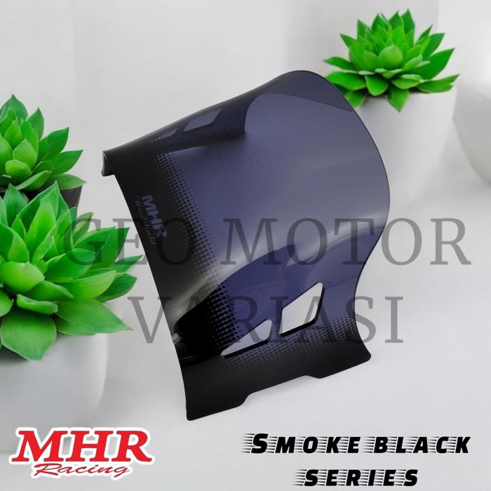 Gambar WINDSHIELD VISOR HONDA STYLO 160 / VESPA ORIGINAL MHR RACING - smoke series dari geomotorvariasi undefined Tokopedia
