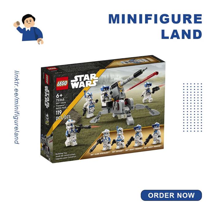 Gambar LEGO - 75345 - STAR WARS SET - 501st Clone Troopers Battle Pack dari Minifigure Land Indonesia undefined Tokopedia