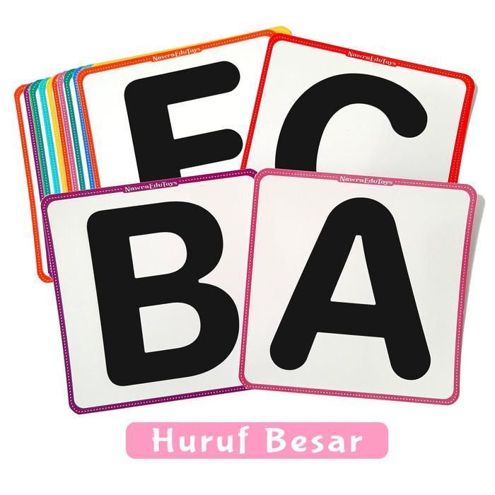 Gambar FLASHCARD JUMBO HURUF UKURAN BESAR, FLASH CARD ALFABET JUMBO - Huruf Besar dari durga. undefined Tokopedia