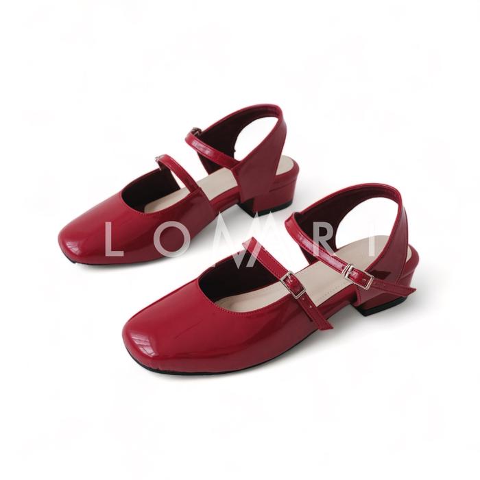 Gambar JILI SERIES LOMARI - Sepatu Heels Mary Jane Wanita - Red Cherry, 38 dari Lomari Indonesia Official Store undefined Tokopedia