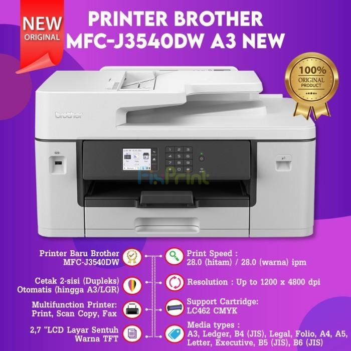 Gambar Printer A3 Brother MFC-J3540DW J3540 Print Scan Copy WiFi Fax LC3617 Pengganti Printer MFC-J3530DW - J3540DW dari FixPrint Indonesia undefined Tokopedia