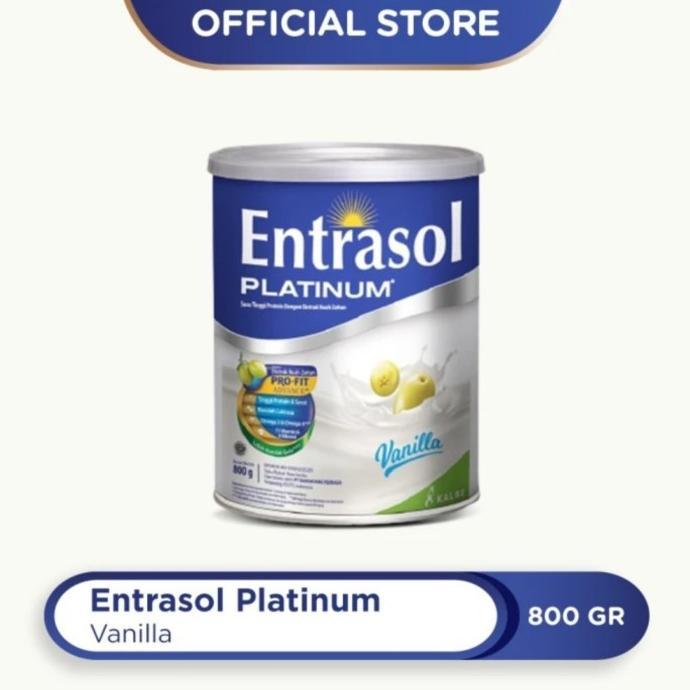 Gambar ENTRASOL PLATINUM VANILA 800 GRAM/800GR/SENIOR/VANILLA |TERBARU|BARU|TERMURAH|PREMIUM|TERBAIK|BERKUALITAS|HARGA MURAH - VANILA 800G dari Greed Free undefined Tokopedia