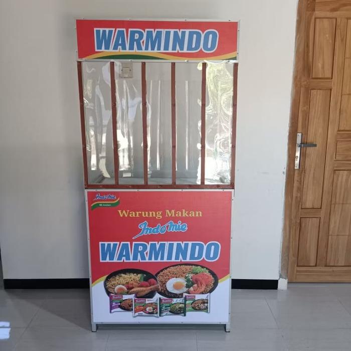 Gambar Booth warmindo/gerobak warmindo lipat - Grobak saja, Standard dari Dafit aluminium undefined Tokopedia