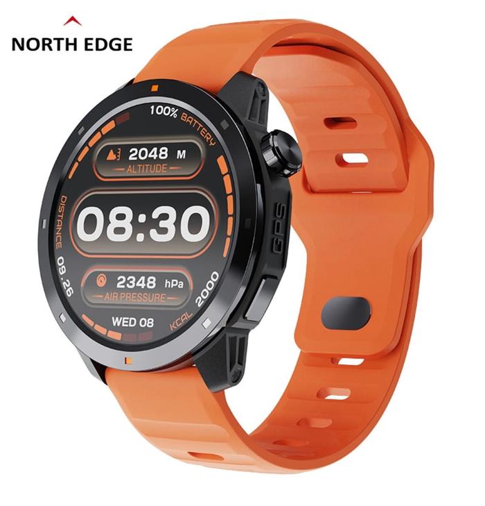 Gambar NORTH EDGE X-TREK 2 Jam Tangan Pria Smart Watch Layar AMOLED GPS Barometer Kompas Altimeter - Orange dari NORTH EDGE OFFICIAL STORE undefined Tokopedia