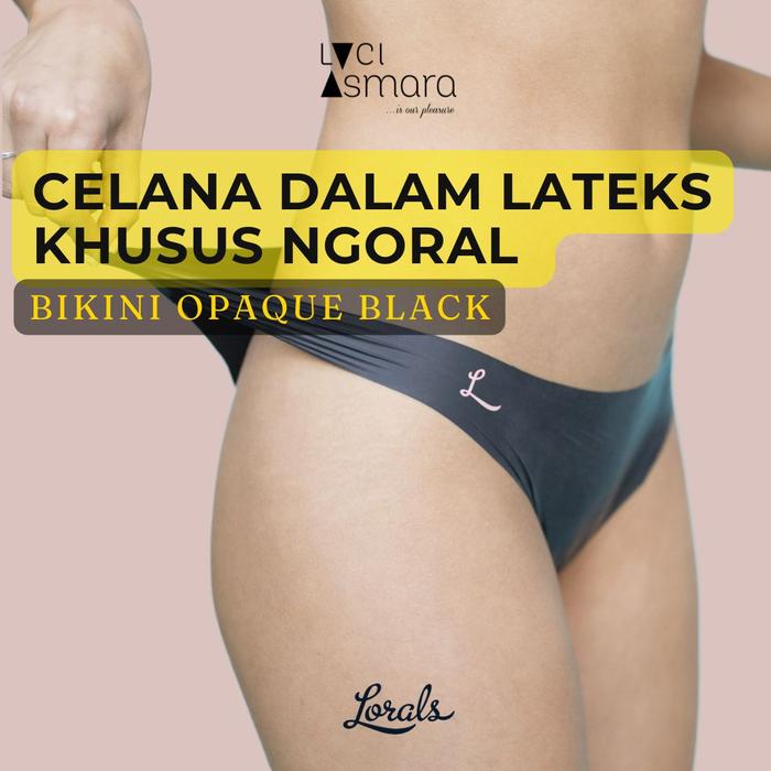 Gambar Lorals - Latex Bikini for Oral Pleasure - OPAQUE BLACK dari Laci Asmara undefined Tokopedia